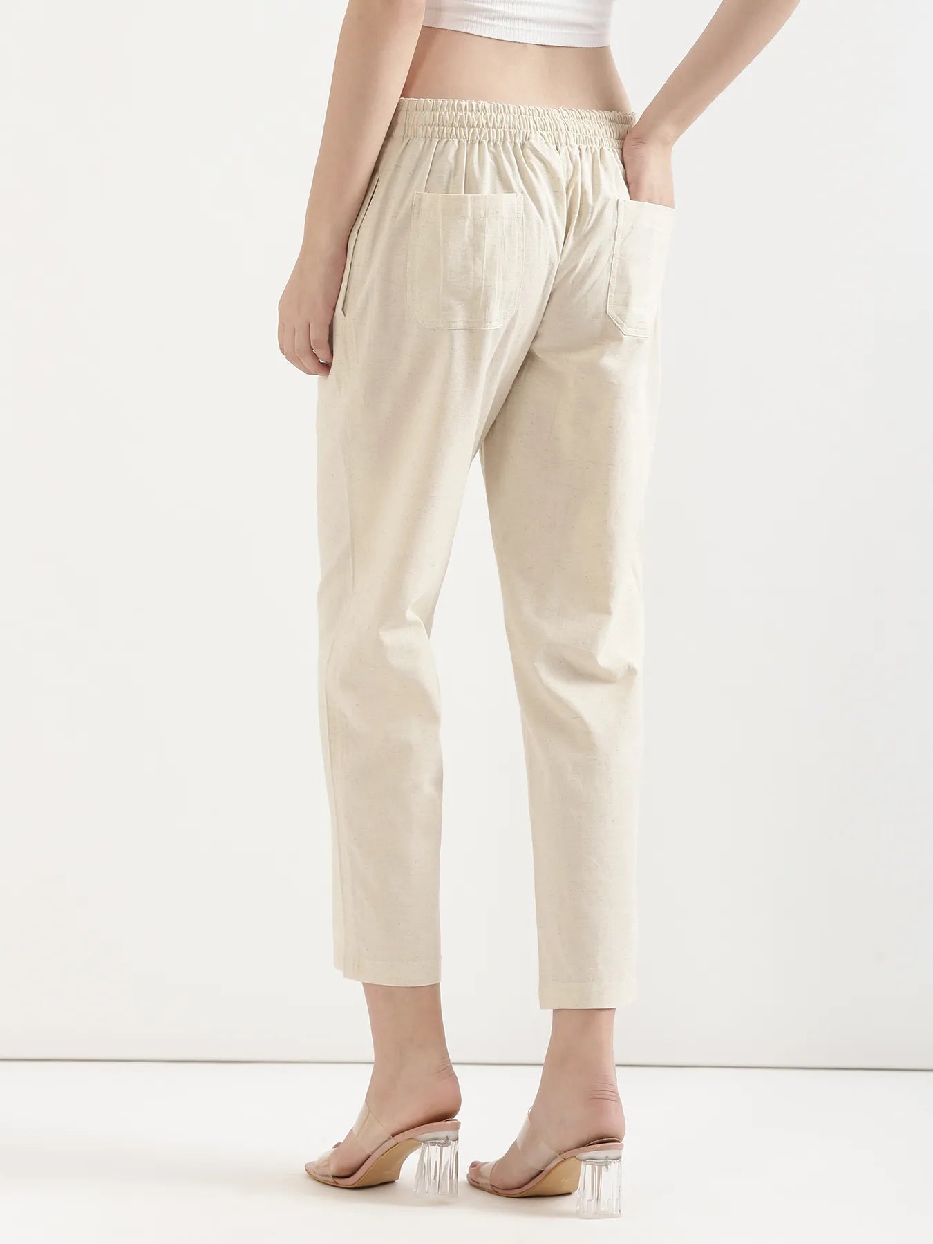 Ecru Airy Linen Co-ord Set