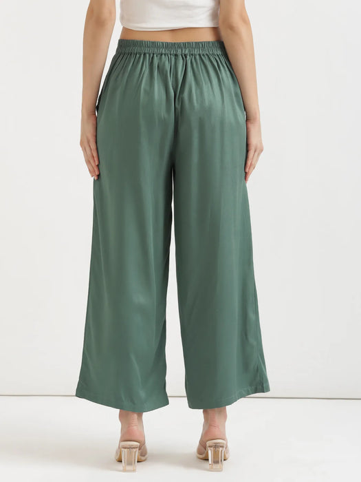 Women Jade Viscose Palazzo Pant