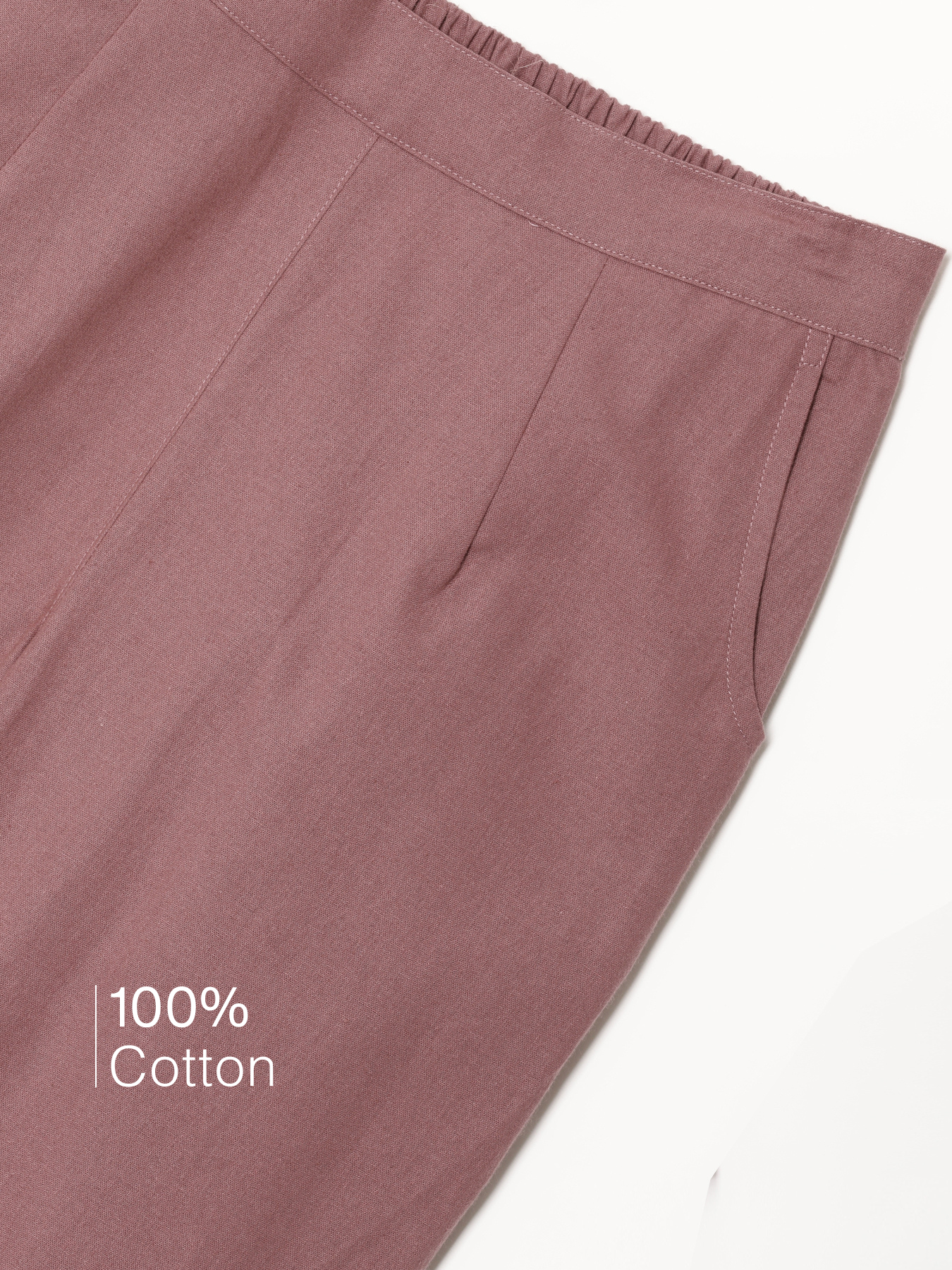 Rose Taupe 100% Cotton - Everyday Pants