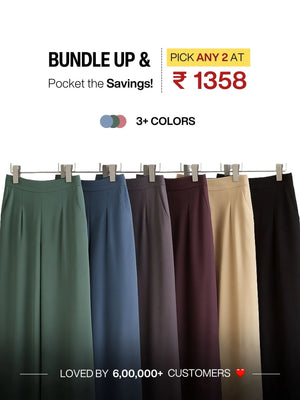 Pick Any 2 Women Viscose Palazzo Pant