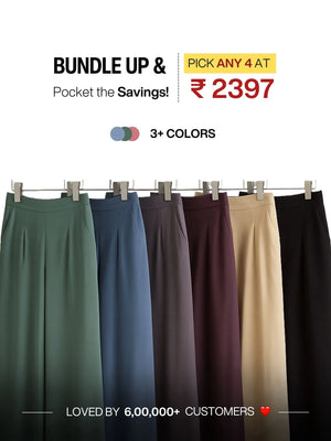 Pick Any 4 Women Viscose Palazzo Pant