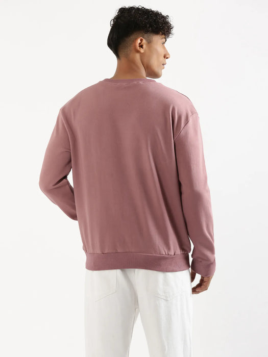 Unisex Rose Taupe Round Neck Sweatshirt