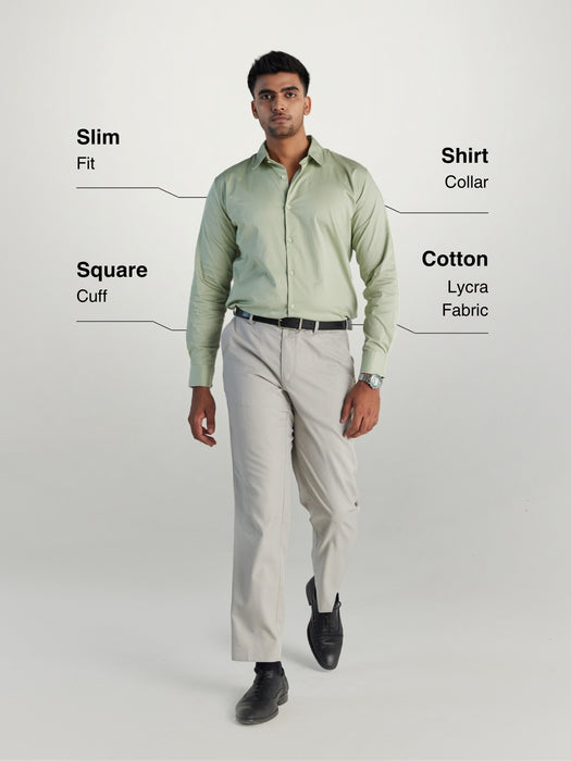 Men Mint Green Formal Shirt