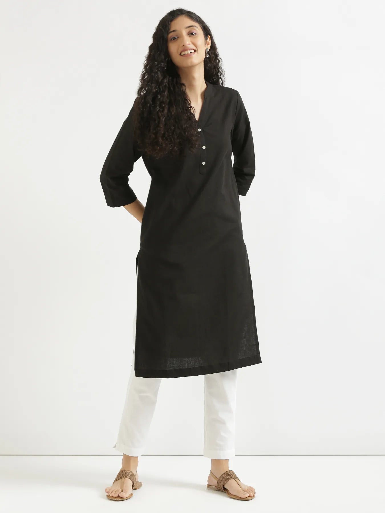 Women White Cotton Pant