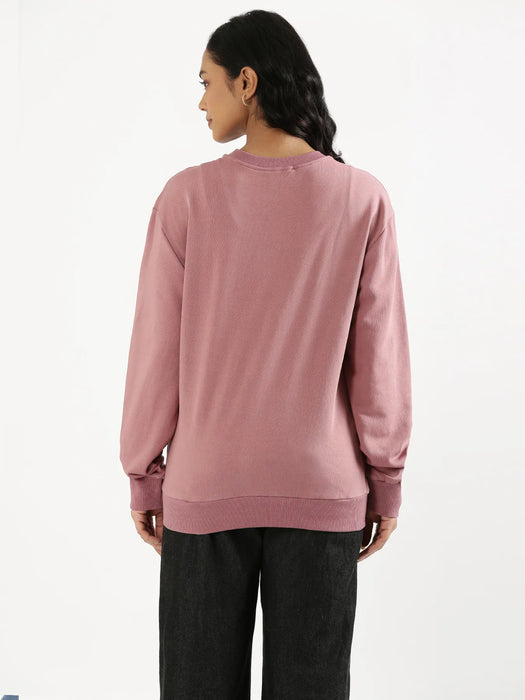 Unisex Rose Taupe Round Neck Sweatshirt
