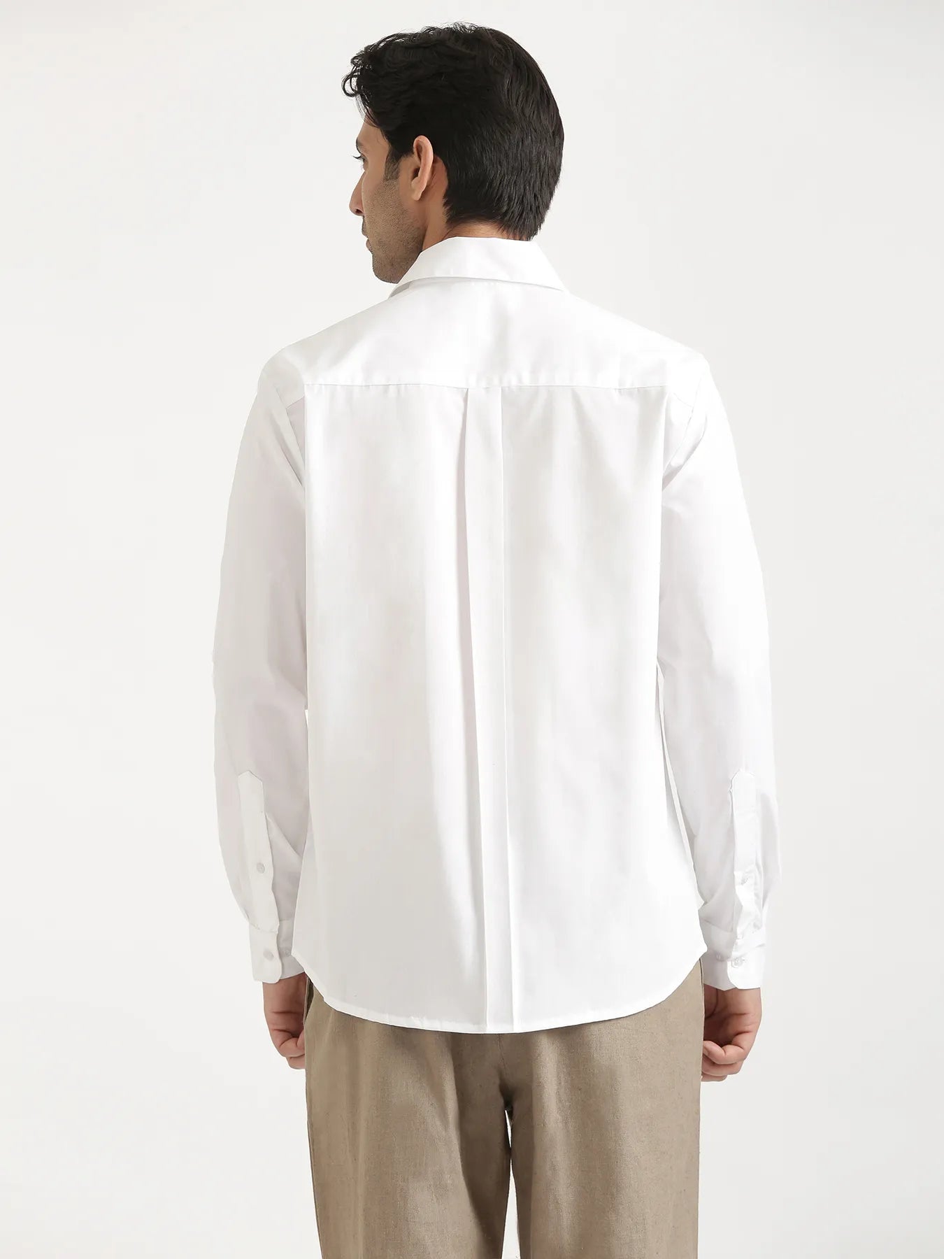 Men White Better Cotton Full Sleeve Shirt