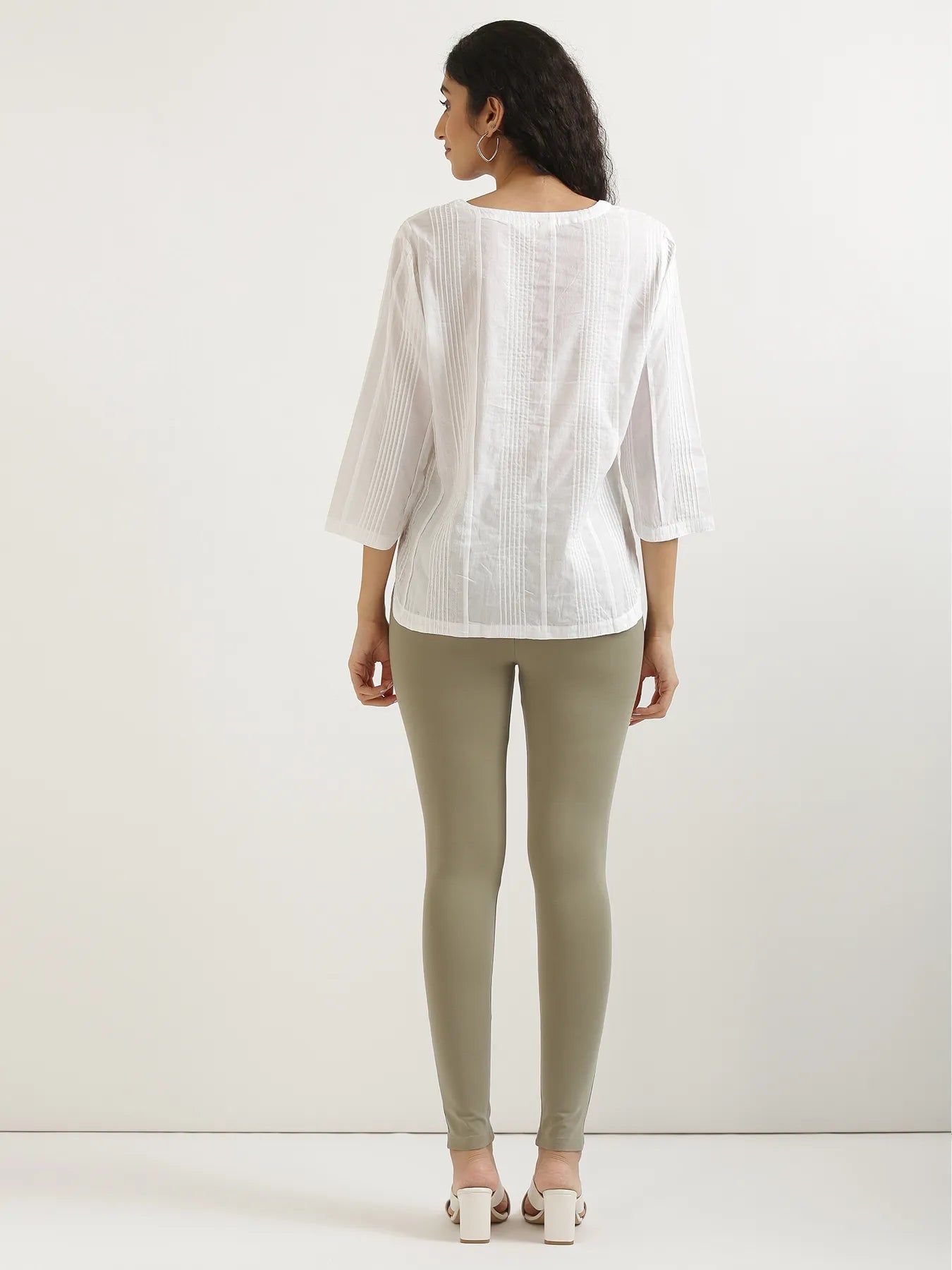 Women Mint Green 4-Way Stretchable Pants