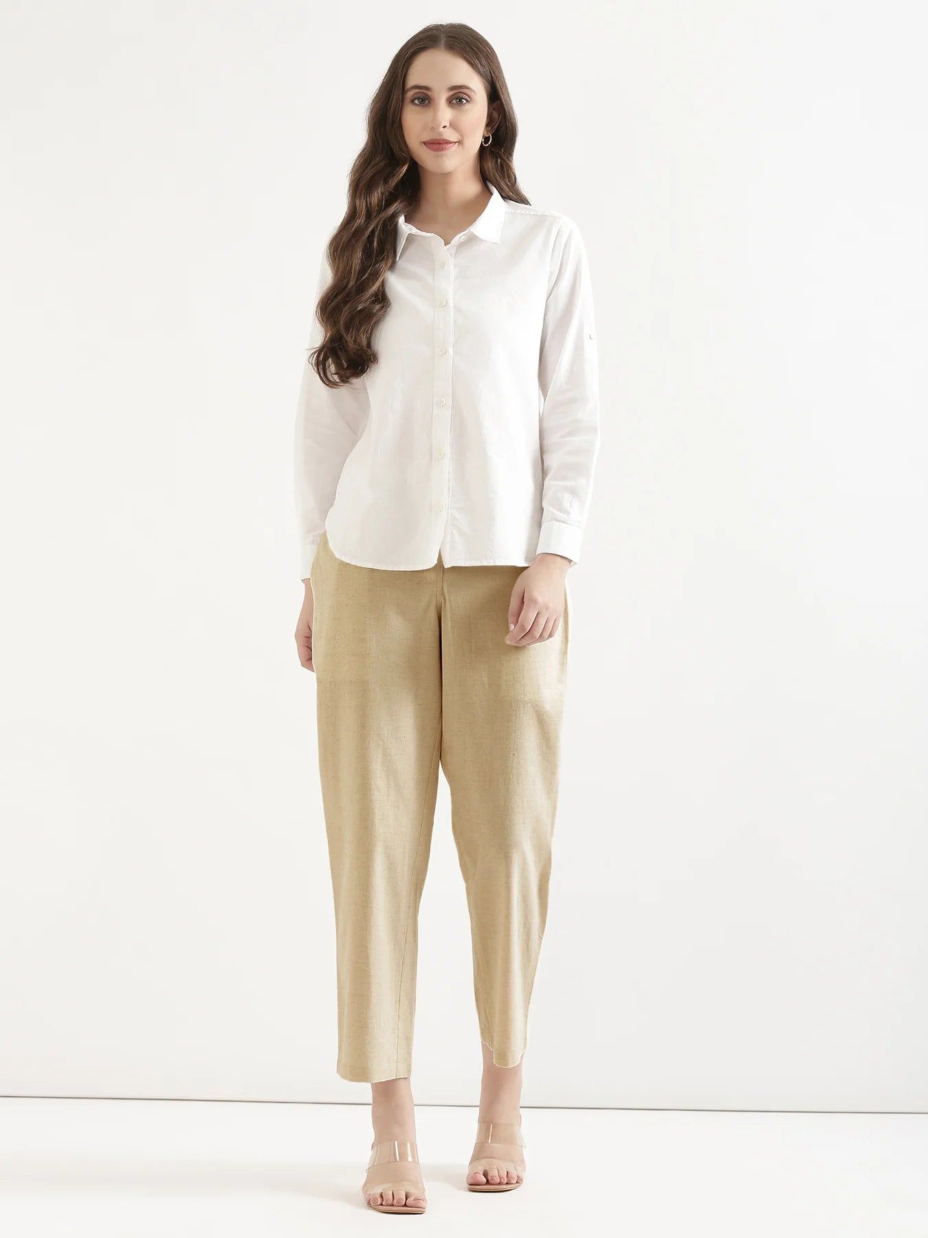 Women Fawn Airy Linen Straight Pants