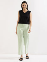 Mint Green Airy Linen Pants