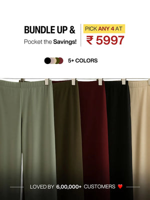 Pick Any 4 Women Wide Leg Pant
