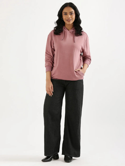 Unisex Rose Taupe Pullover Fleece Hoodie