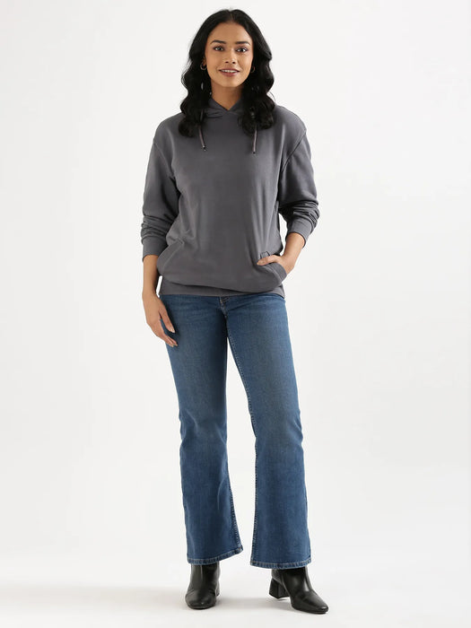 Unisex Grey Pullover Fleece Hoodie