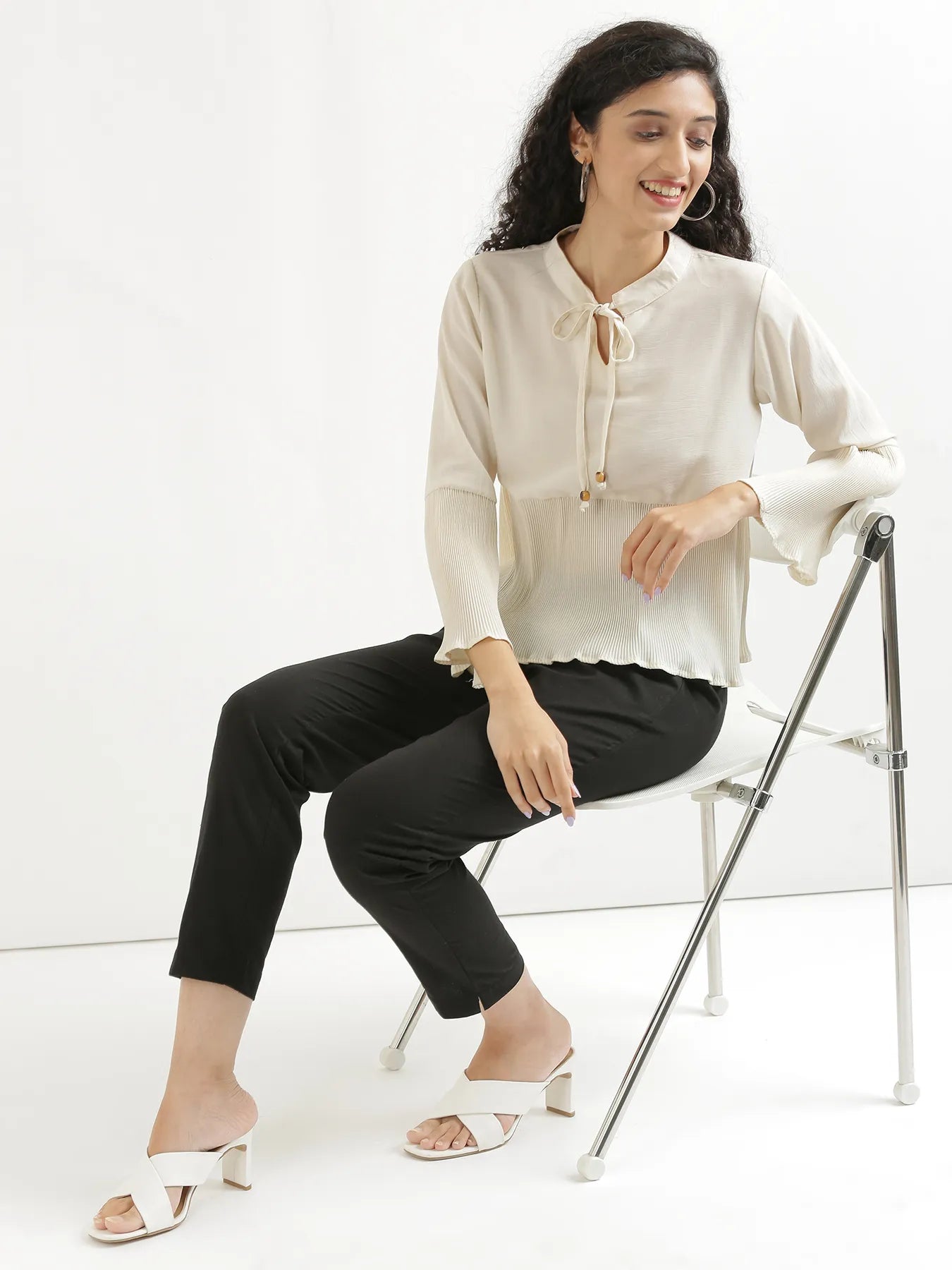 Women Black Cotton Pant