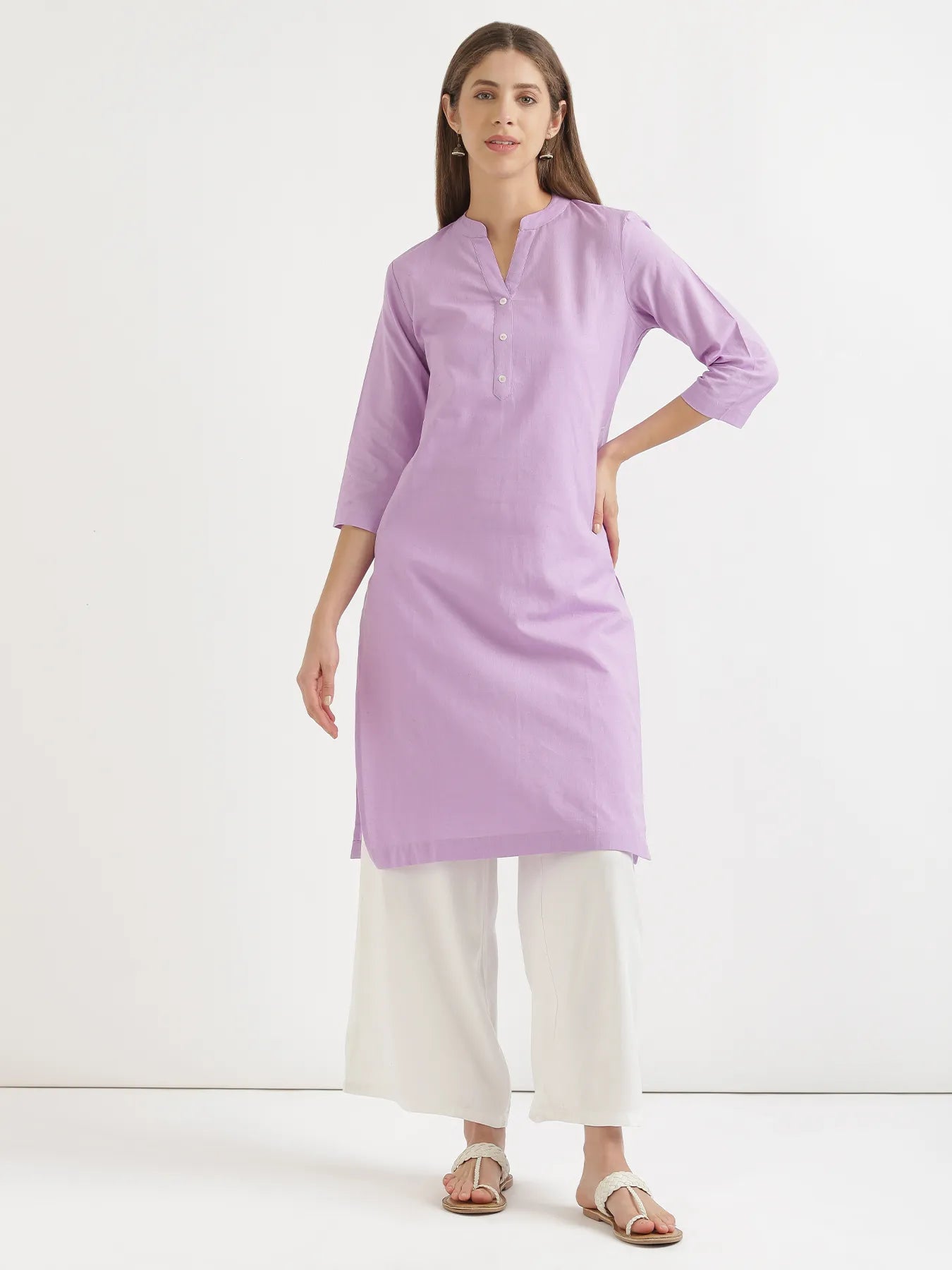 Women White Viscose Palazzo Pant