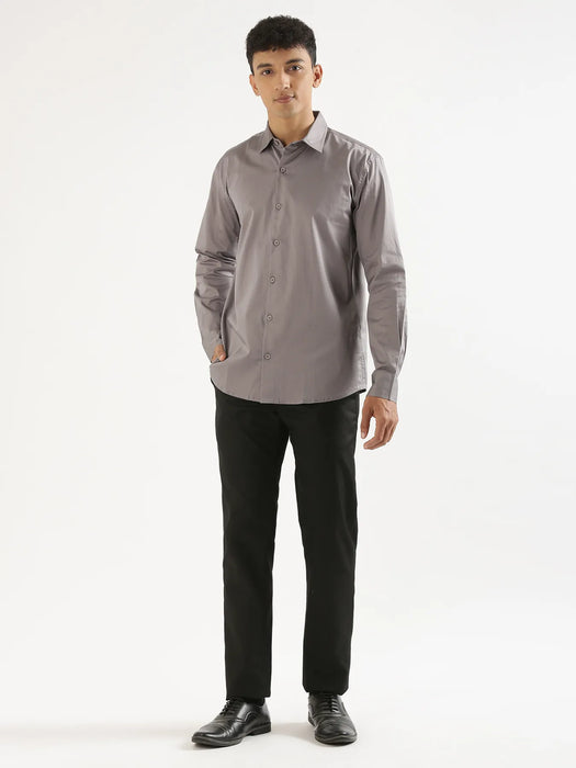 Men Grey Formal Shirt