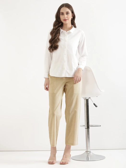 Women Fawn Airy Linen Straight Pants
