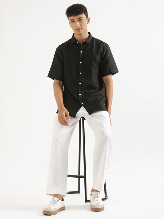 Men White Cotton Pant