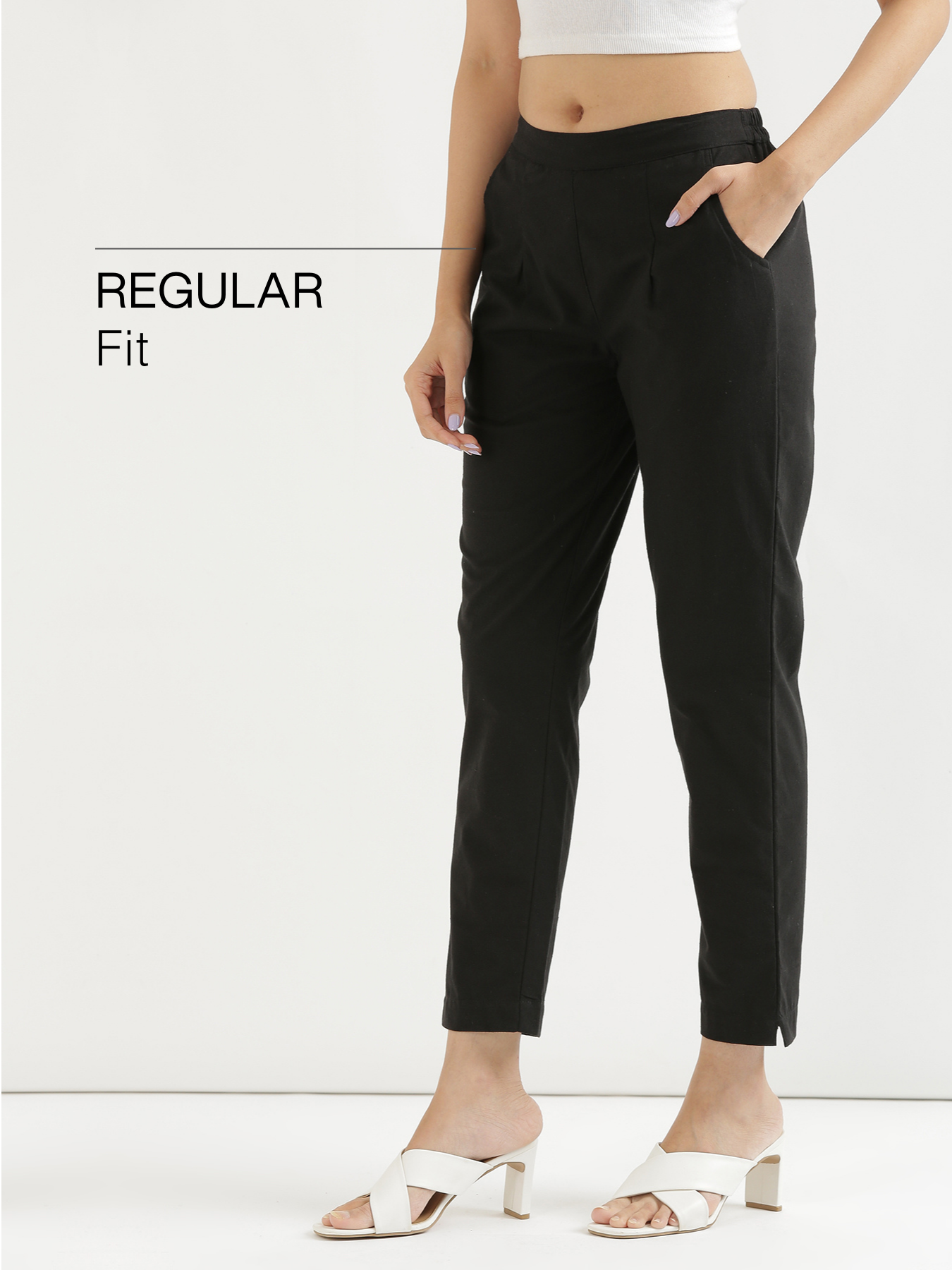 Black 100% Cotton - Everyday Pants