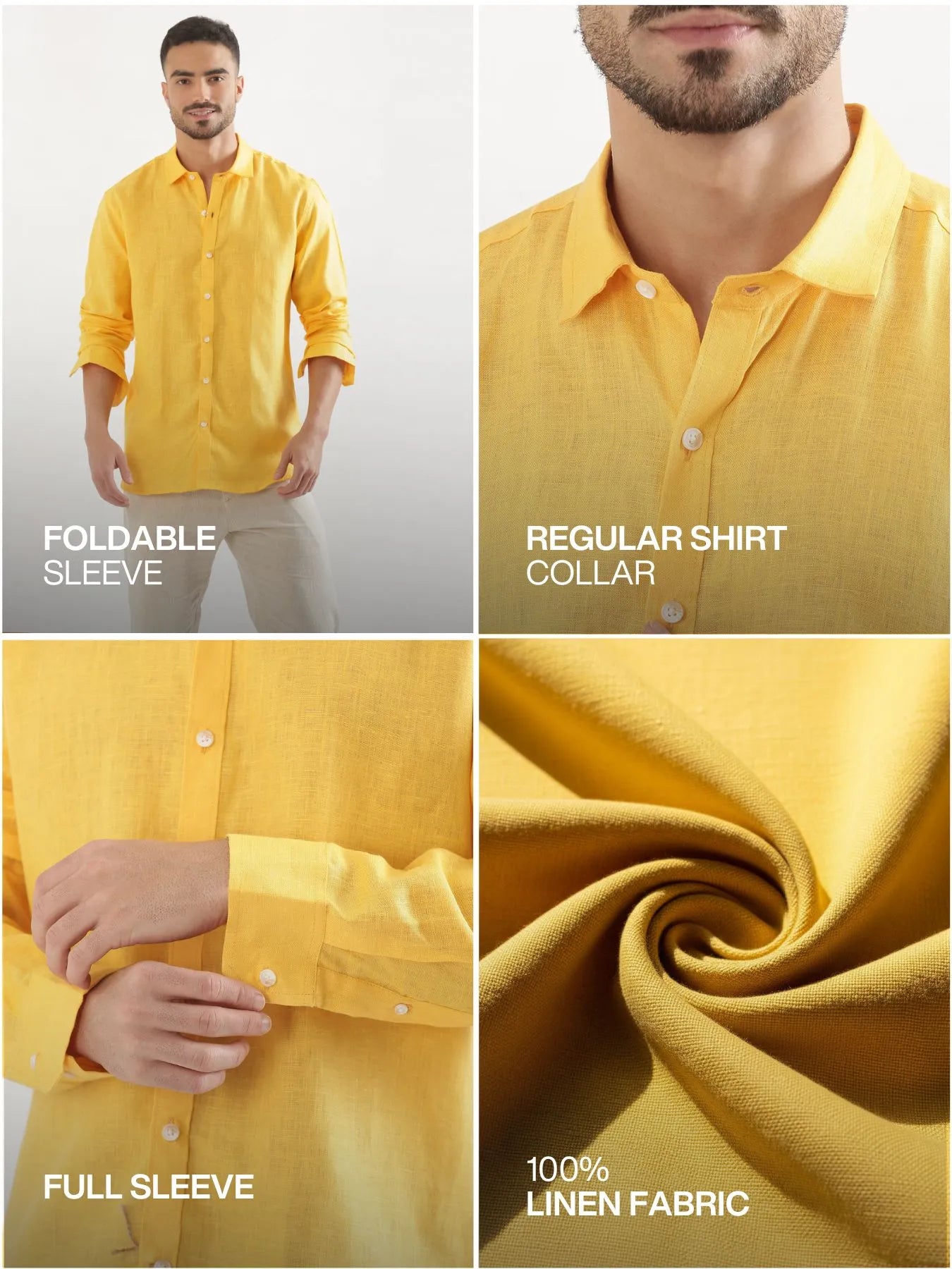 Pick Any 2 Men 100% Linen Shirt