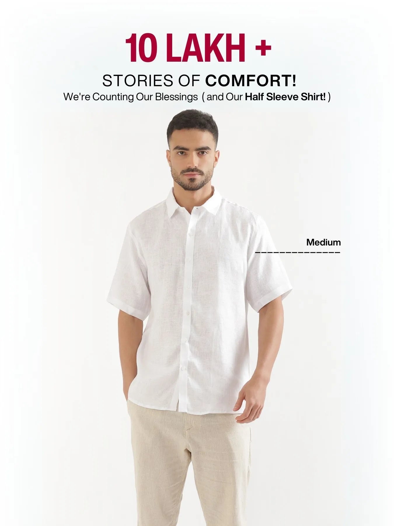 Pick Any 2 Men 100% Half Sleeve Linen Shirts