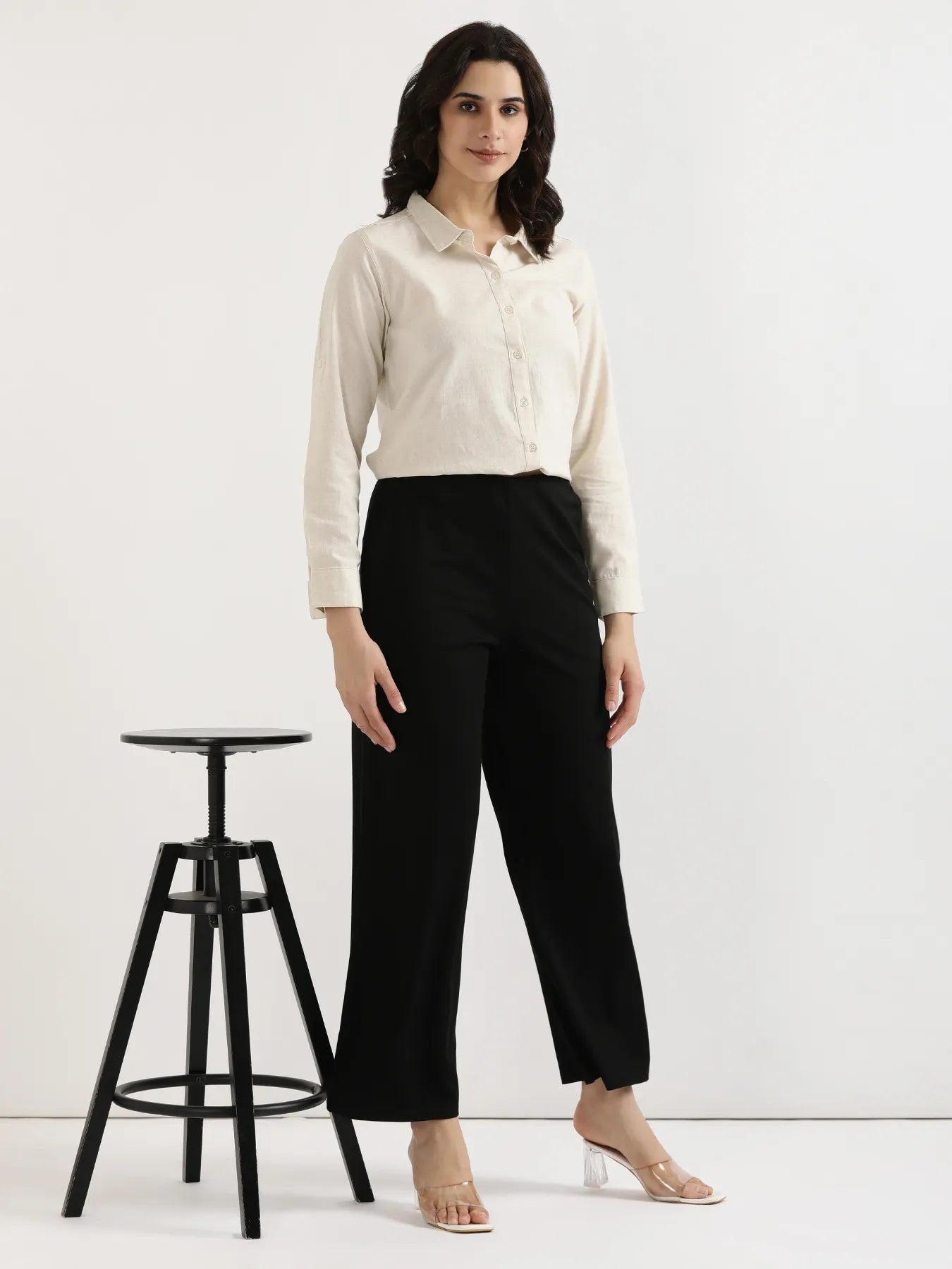 Women Black Wide Leg Pants