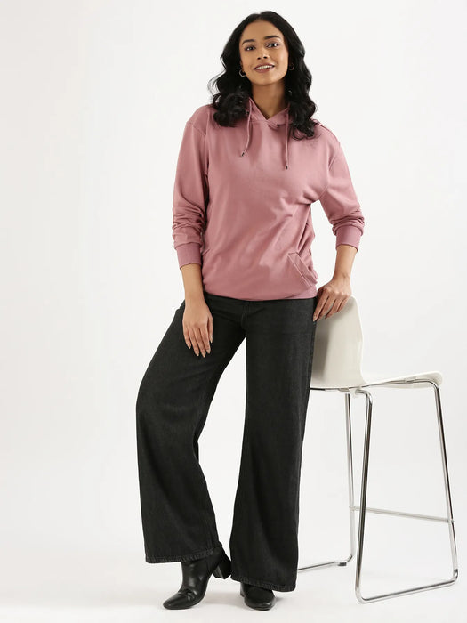 Unisex Rose Taupe Pullover Fleece Hoodie