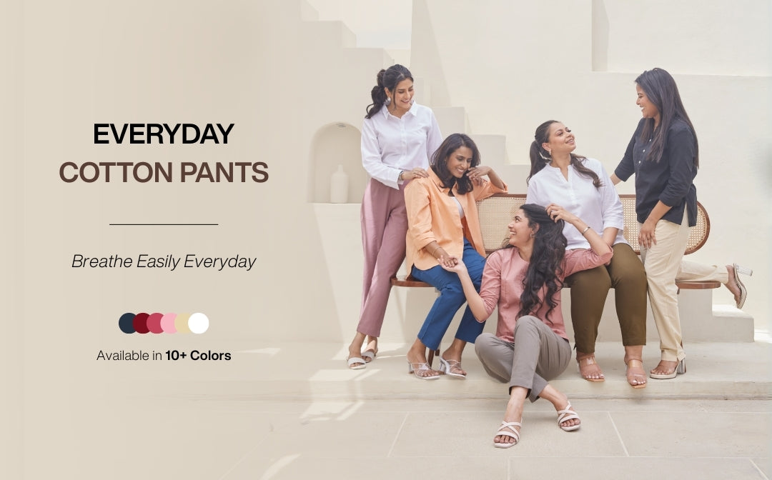EVERYDAY COTTON PANTS banner mobile