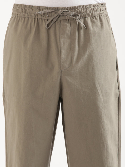 Men Grey Cotton Pant