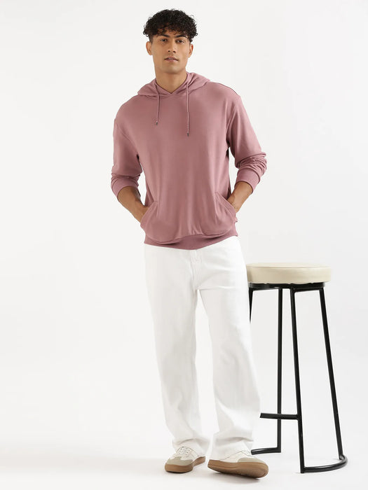 Unisex Rose Taupe Pullover Fleece Hoodie