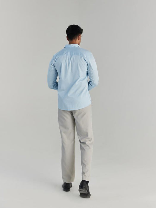 Men Light Blue Formal Shirt