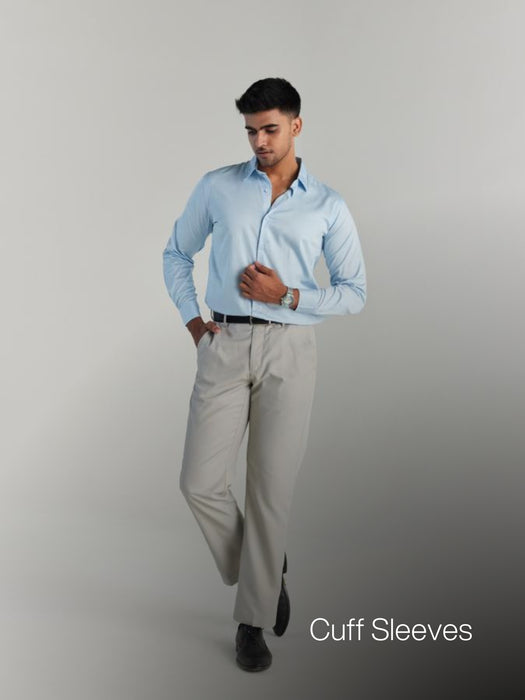 Men Light Blue Formal Shirt