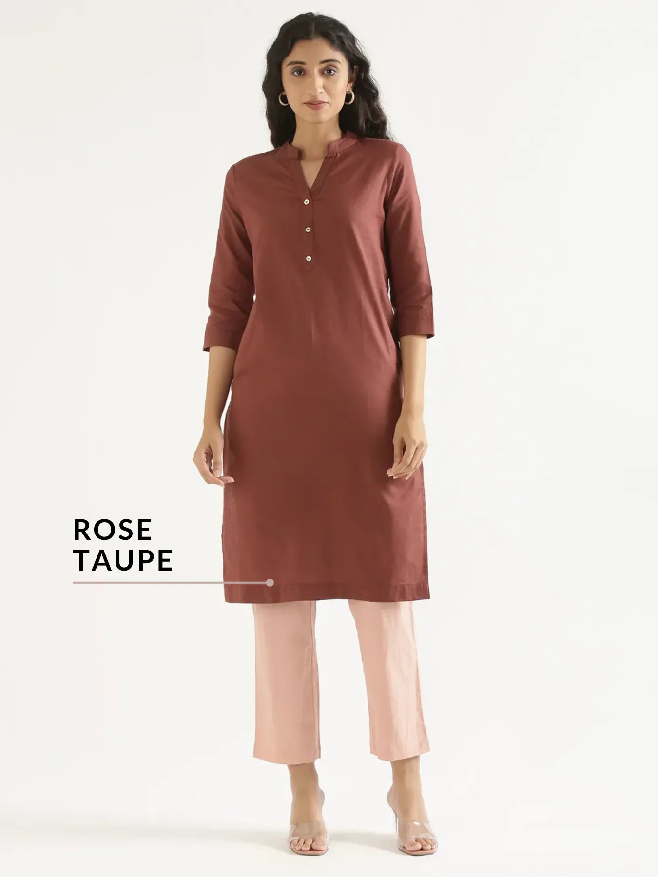 Pick Any 4 Women Airy Linen Long Kurta