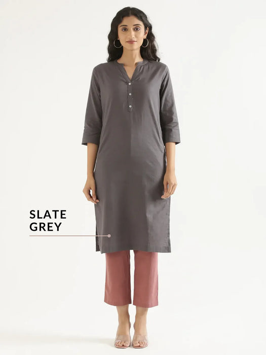 Pick Any 4 Women Airy Linen Long Kurta