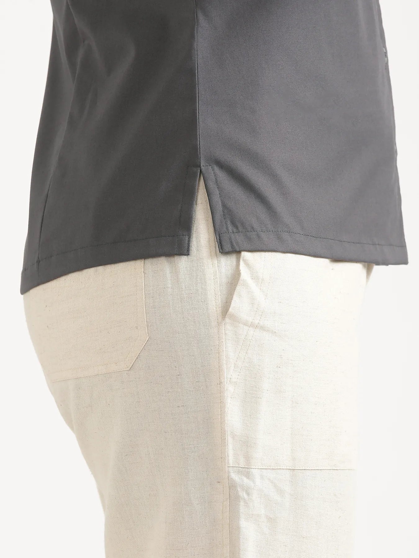 Women Dark Grey Better Cotton Sleeveless Shirt