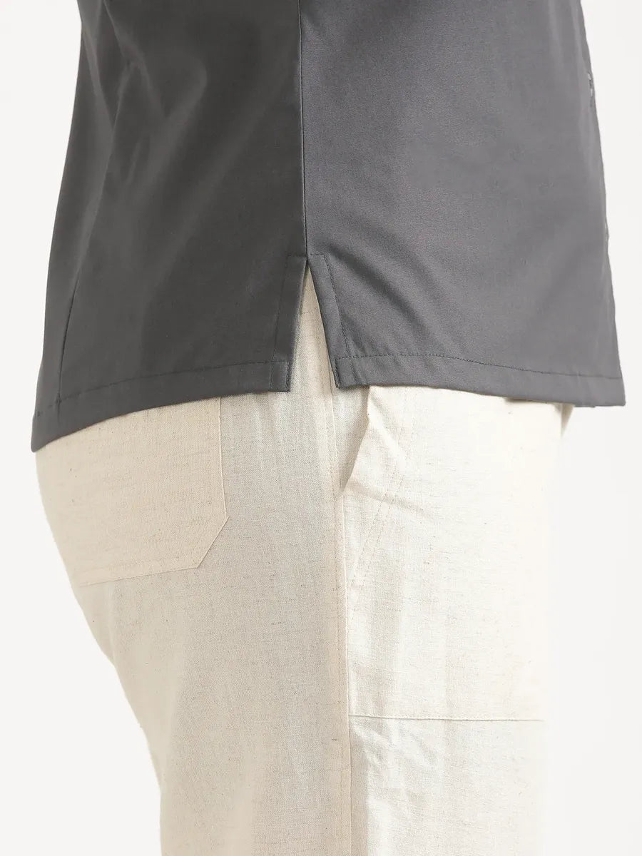 Women Dark Grey Better Cotton Sleeveless Shirt