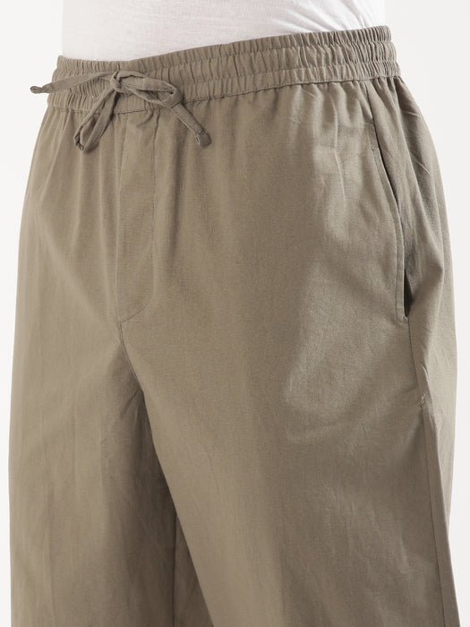 Men Grey Cotton Pant
