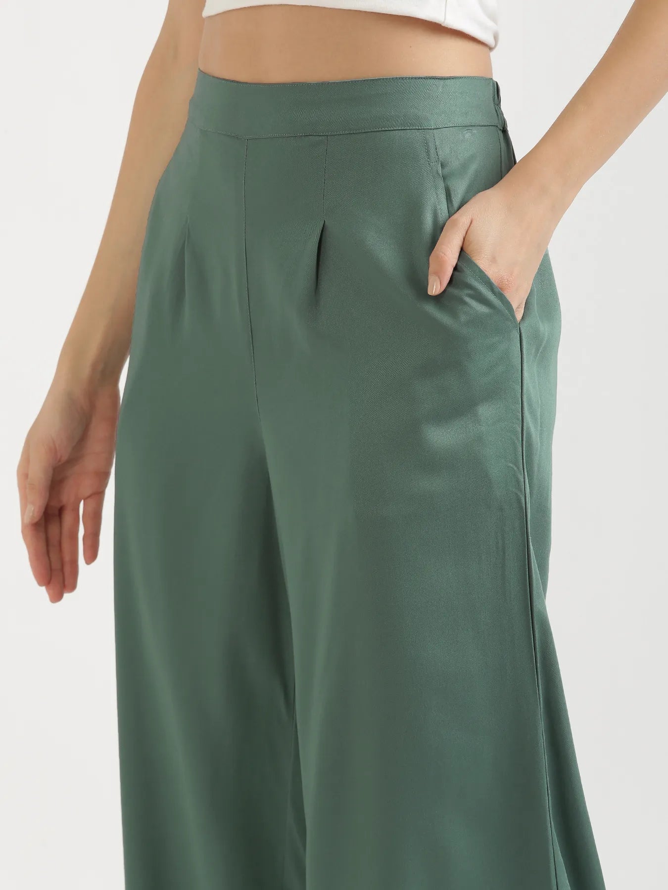 Women Jade Viscose Palazzo Pant