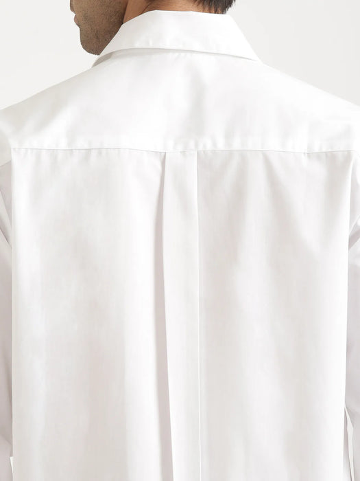 Men White Better Cotton Full Sleeve Shirt