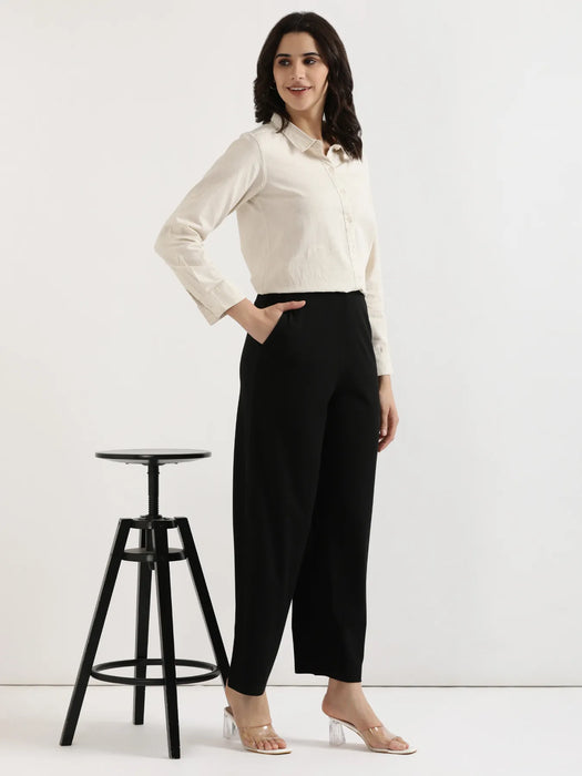 Women Black Wide Leg Pants
