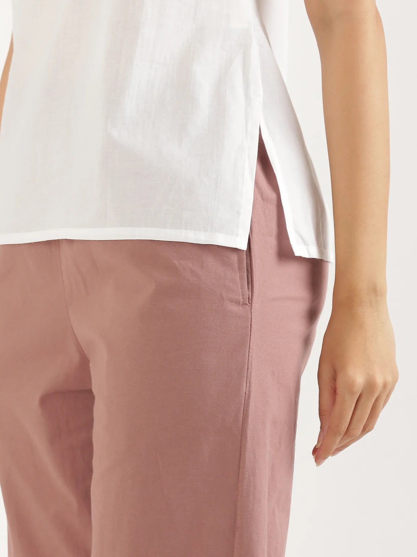 Women White Cotton Camisole Top