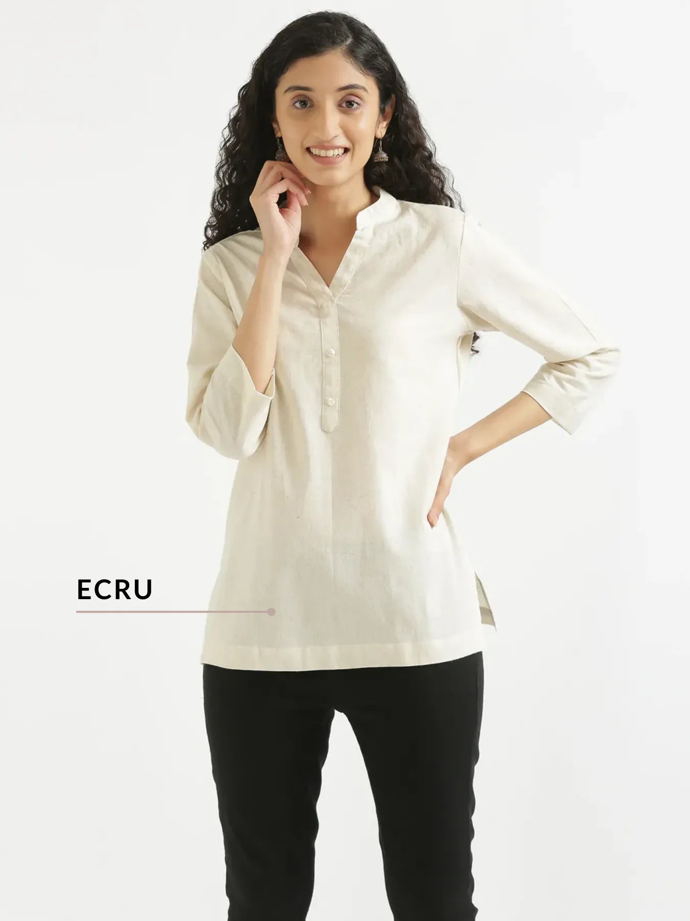 Pick Any 2 Women Airy Linen Short Kurta