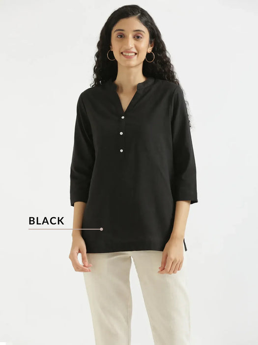 Pick Any 2 Women Airy Linen Short Kurta