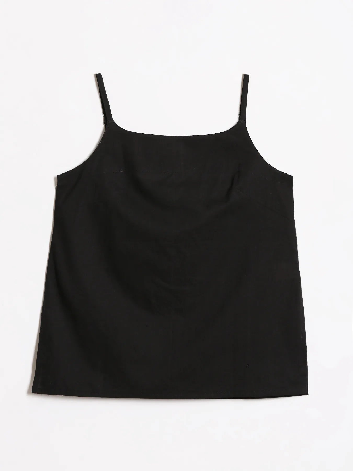 Women Black Cotton Camisole Top