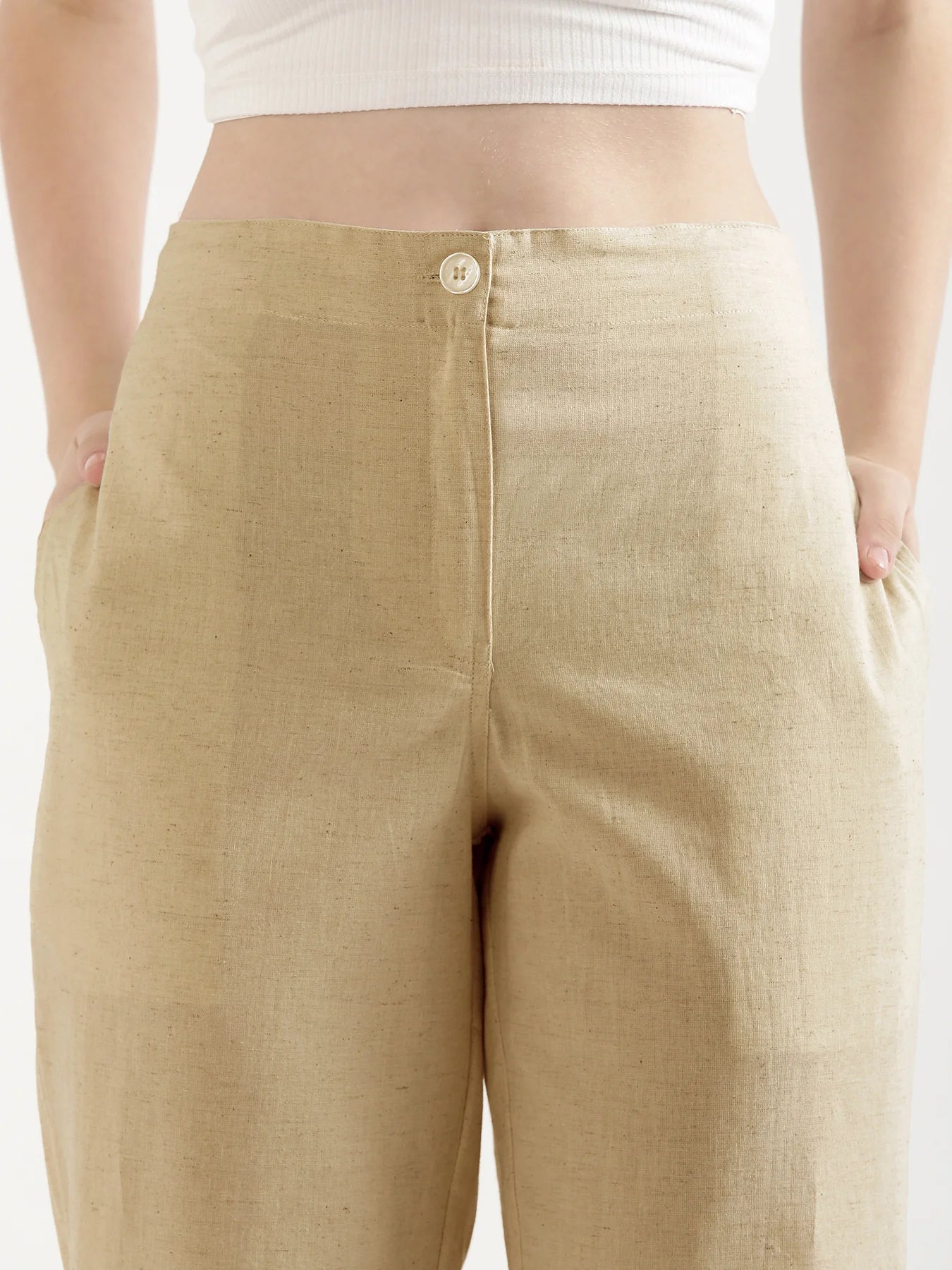 Women Fawn Airy Linen Straight Pants