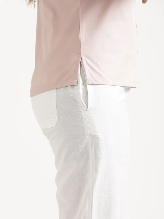 Women Mauve Pink Better Cotton Sleeveless Shirt