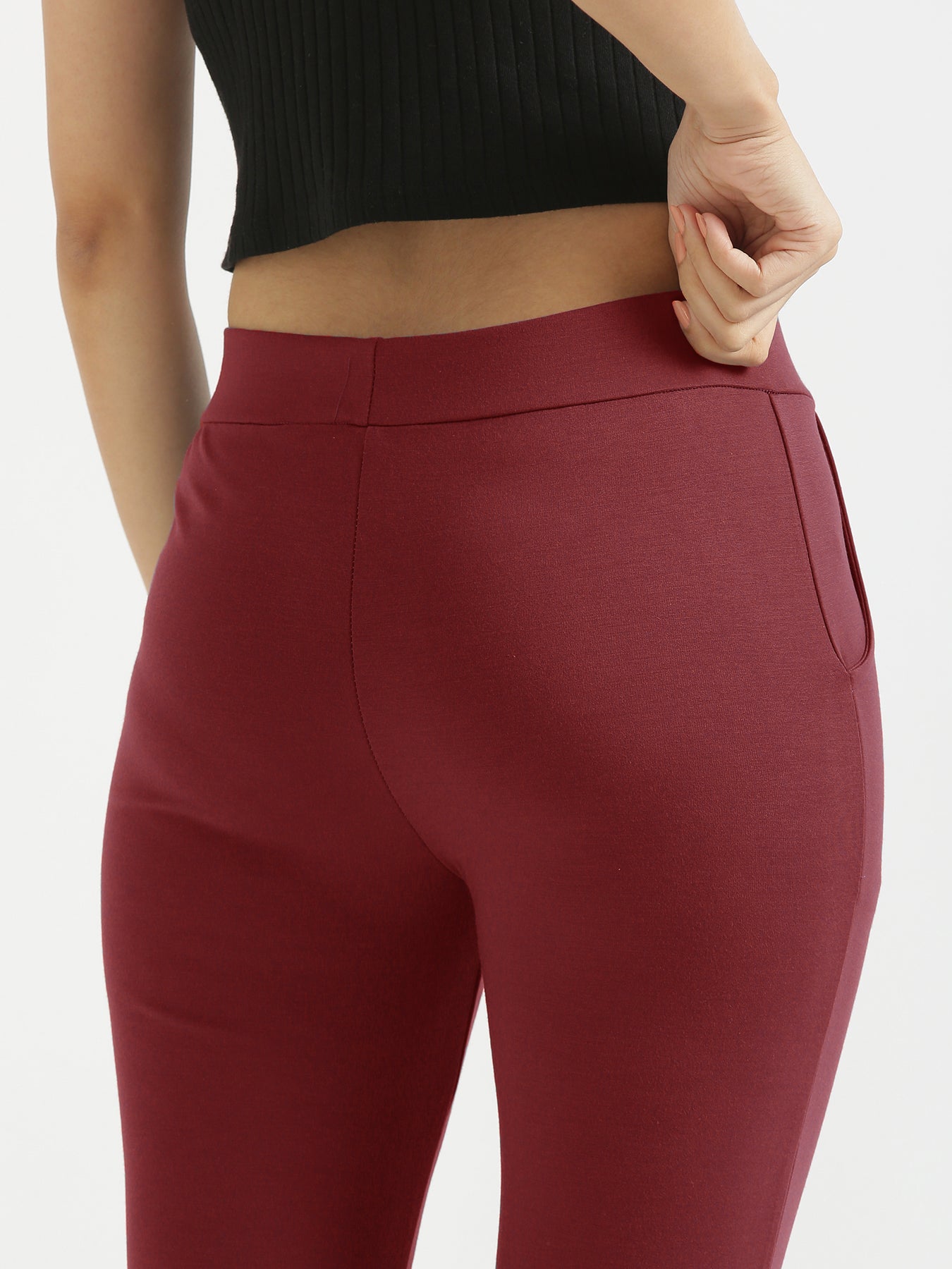 Maroon Coloured Premium Polyester Lycra Stretchable And Sweat Free  Ultrasoft Comfortable Women Yoga Pants!! - SR CREATION at Rs 548.00,  Bengaluru