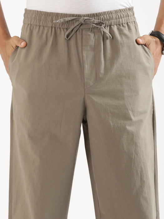 Men Grey Cotton Pant