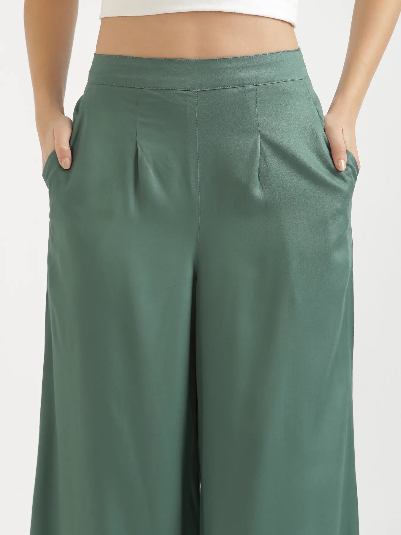 Women Jade Viscose Palazzo Pant