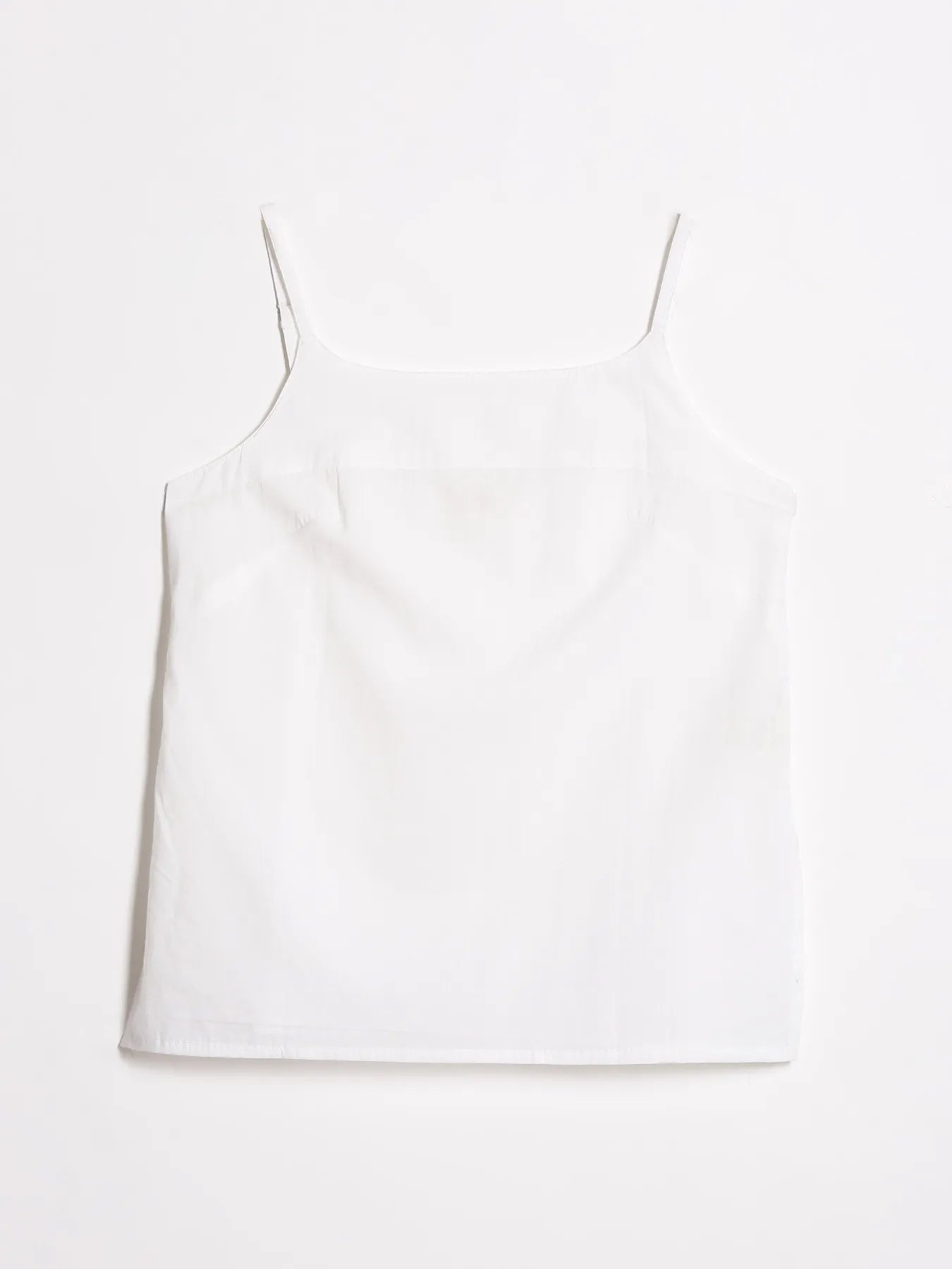 Women White Cotton Camisole Top