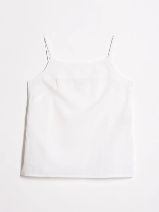 Women White Cotton Camisole Top
